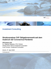 Strukturanalyse CHF Obligationenmarkt seit dem Ausbruch der Coronavirus-Pandemie